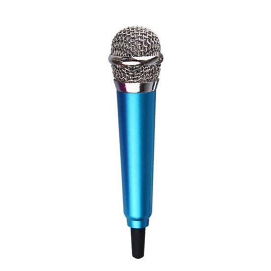 Mini Microphone High Fidelity Sensitive Aluminum Alloy 3.5mm Handheld Condenser Microphone for Daily Life