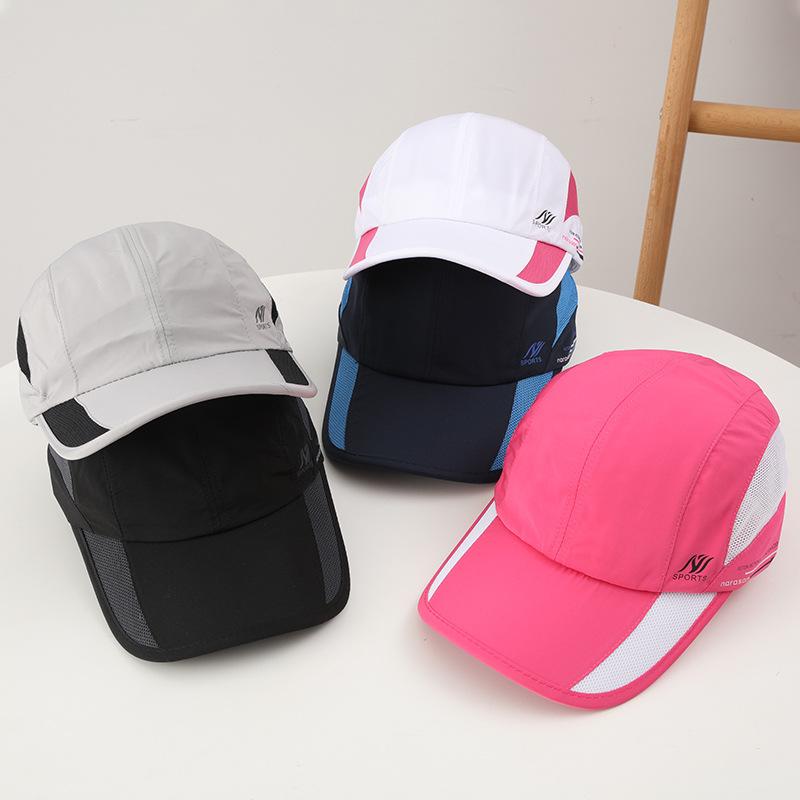 Hat Men's Spring Summer New Outdoor Sunscreen Shade Baseball Cap Hat Printing Splicing Breathable Cap Women