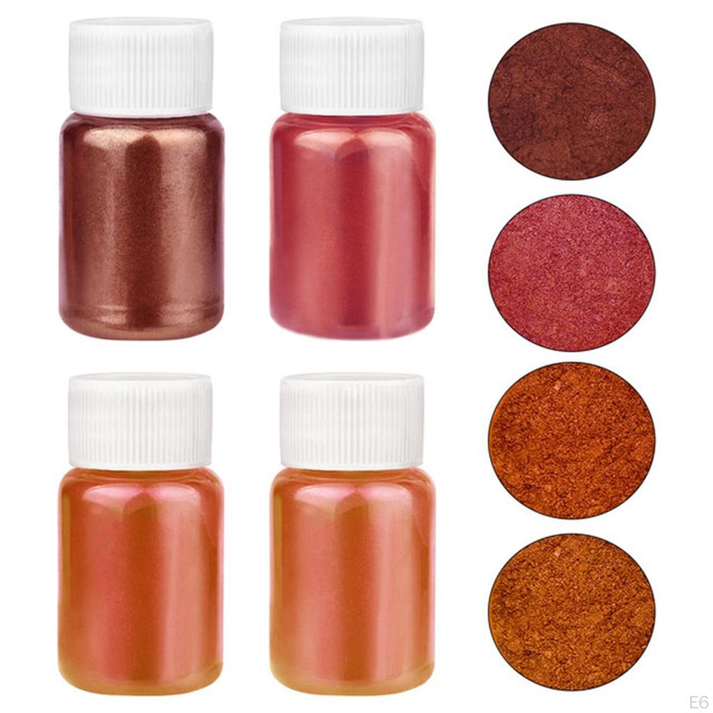 4 шт., слюдяный порошок, пигмент, мерцающий блеск для мыла для ногтей из эпоксидной смолы