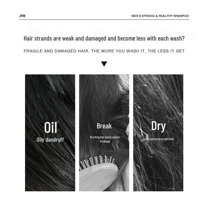 JVR Men's Oil Control Anti-Dandruff Shampoo