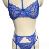 1 комплект, сексуальный бюстгальтер, трусики, комплект с подвязками, кружевной низкий вырез, пуш-ап, несколько бретелей, высокая талия, эластичный тонкий повод для шеи, комплект нижнего белья для медо...