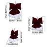 Flocking Christmas Tree Bowknot Wine Red Bowknot Hanging Ornament  Mall Atmosphere