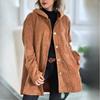 Women's Hooded Loose Fitting Women's Corduroy Casual Jacket