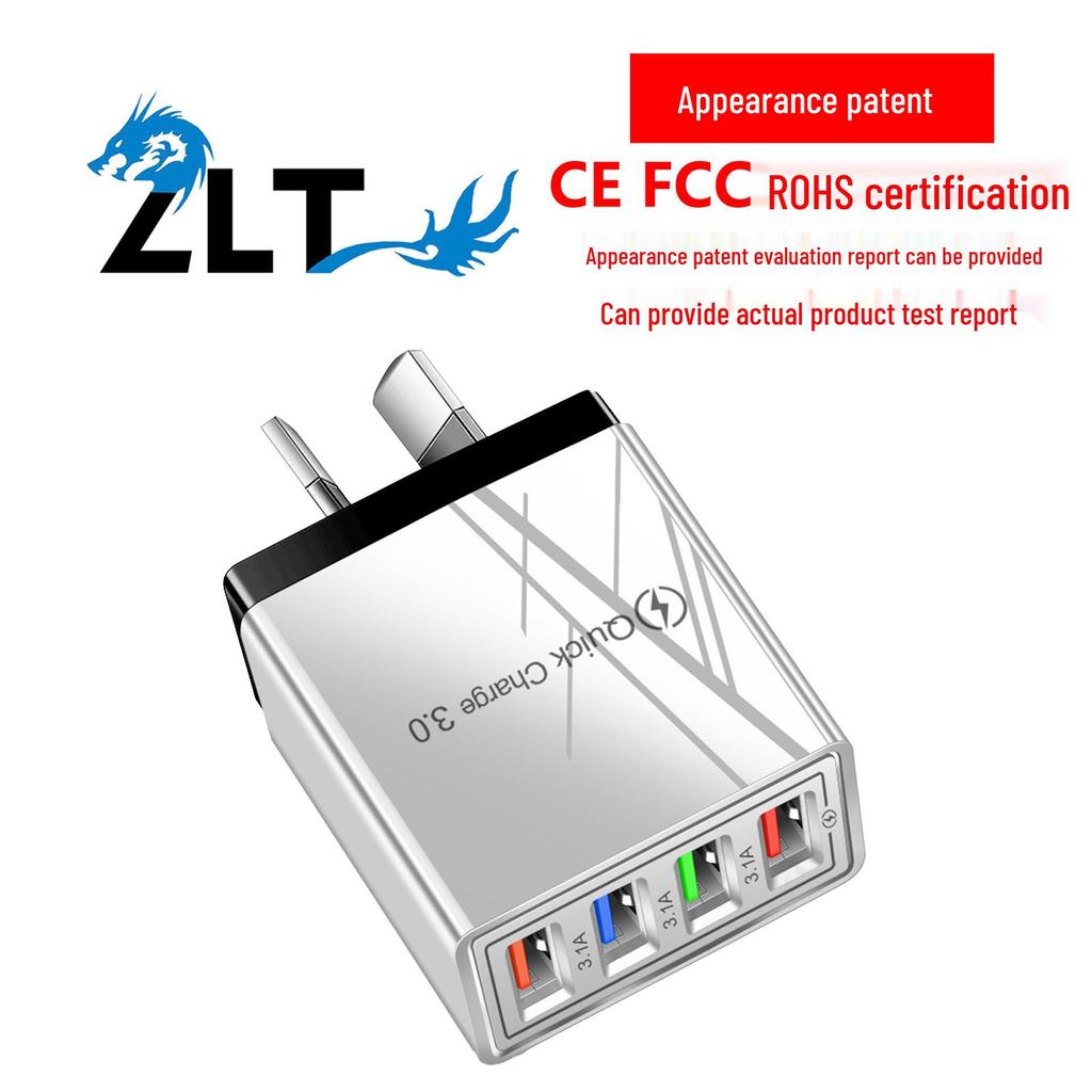 5-портовый USB-адаптер питания 5 В 3 А, стандарт США/ЕС, мобильное зарядное устройство