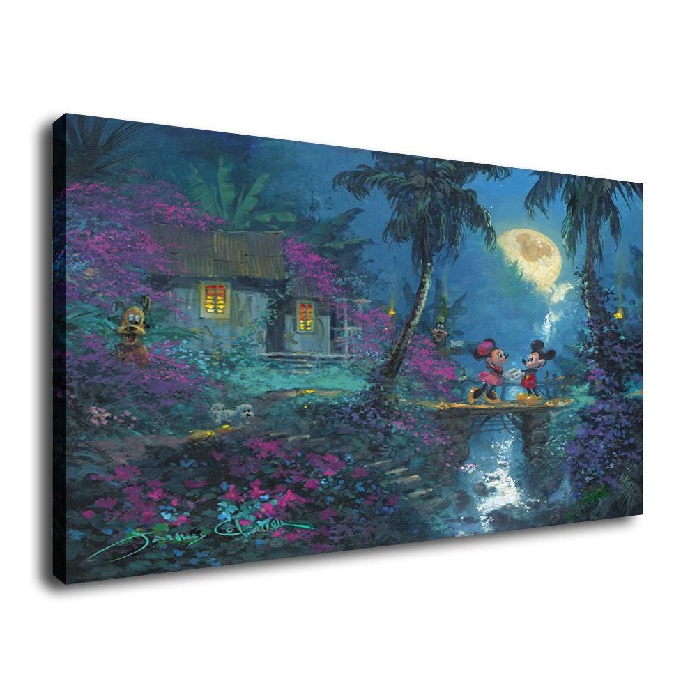 Холст Принцесса Русалка Настенное Искусство Современная Сказка Спальня Детская Комната Декоративная Картина Основной Материал