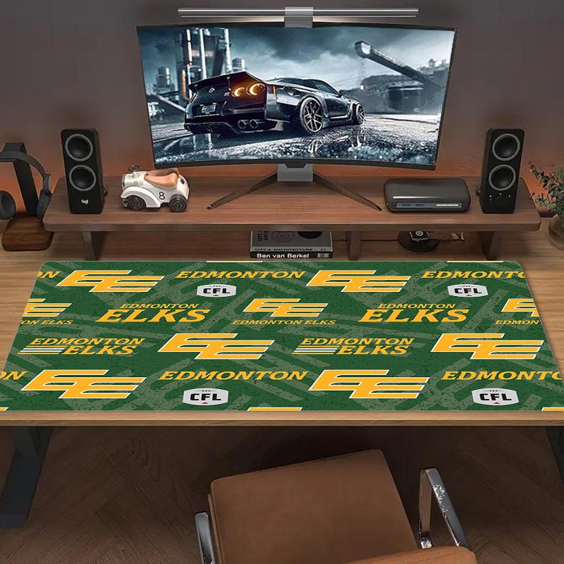 Edmonton Elks Color Mouse Pad Large Gaming Table Cushion Non-slip Laptop Tablet Big Mousepad XXL Mat Mini PC Playmat With Lock edge