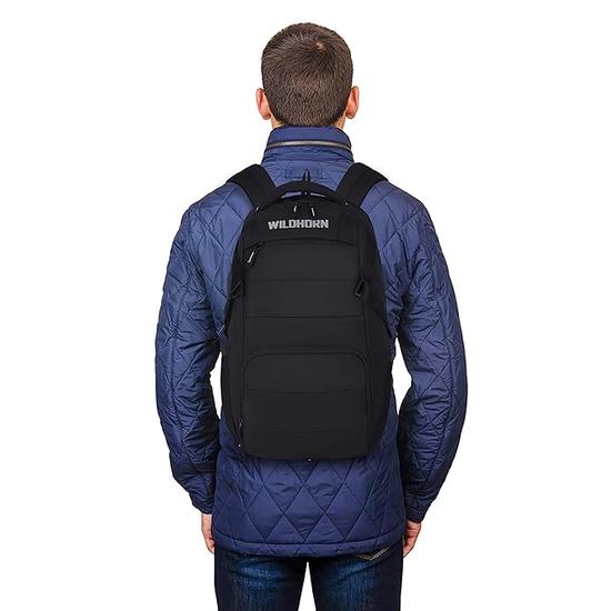 Рюкзак для ноутбука WildHorn для мужчин/женщин, водонепроницаемый, для путешествий/бизнеса/колледжа, подходит для ноутбука 15,6 дюйма