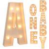 91.5CM LED Light Up Letter Frame Box, Balloon Filling Display for Baby Shower, ONE LOVE GRAD Xmas, Birthday, Wedding Party Decor