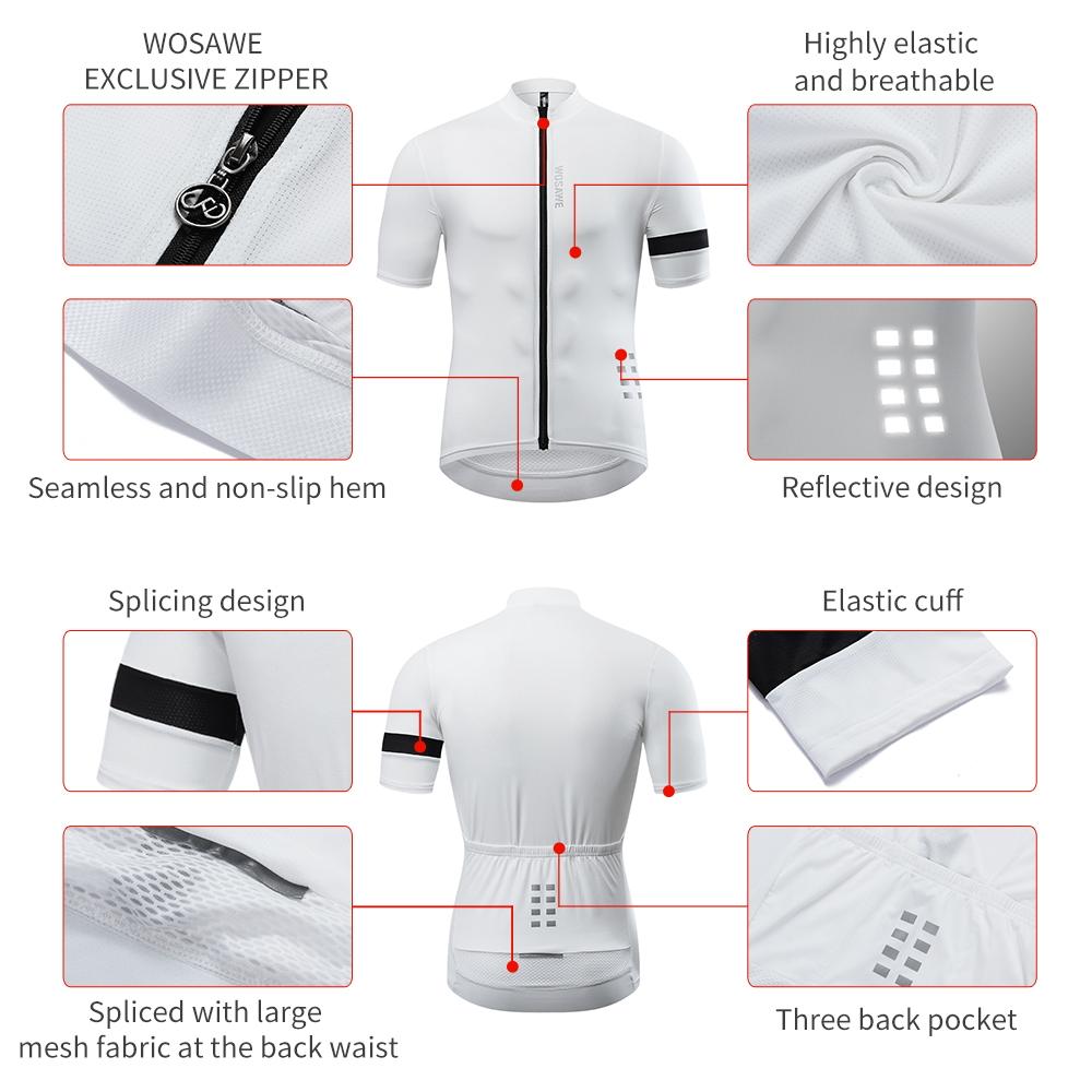 Wosawe Мужская одежда для езды на велосипеде с градиентным принтом и длинными рукавами, одежда для езды на горном велосипеде, спорт на открытом воздухе, быстросохнущая дышащая одежда для езды на велосипеде, топы