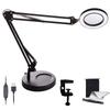 DADAGUAI Magnifying Glass Stand Magnifier 2 In 1 with Light Equipped with 10x Magnification Magnifier Foldable 3 Color Temperatures USB Powered 72