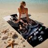 proof beach towel with a Fast and Furious pattern - soft,absorbent,quick-drying,machine washable - perfect for swimming,camping,bathing