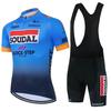 Soudal Quick Step 2025 Велосипедная майка Мужской комплект Летняя с коротким рукавом Велосипедная одежда Наружная MTB Шоссейный велосипед Футболка Быстросохнущая
