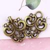 5 пар/упаковка Застежка Ретро Клипса для кардигана Застежка для одежды Сплав цинка DIY Вихревой цветок Застежка для кейпа/накидки Пуговица