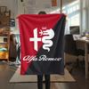 1 шт. Фланелевое одеяло с принтом Alpha Romeo, Высококачественное, Для всех сезонов, Декор для дома, Тепло и уют, Идеально для рождественских подарков