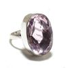 Кольцо из стерлингового серебра 925 пробы с натуральным розовым кунцитом ручной работы, размер 9,5 n2m47