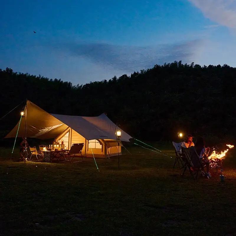 Naturehike Outdoor Camping Atmosphere Hanging Lamp Ground Nail Prompt Warning Tent Wind Rope Light