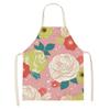 Home Decor Kitchen Dining Room Cooking Bib Aprons Linen Floral Pattern Women's Aprons