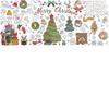 Christmas Graffiti Coloring Poster for Kids, Holiday Gift, Wall Decoration, One-Time Drawing Paper Poster for Children's Party Activities