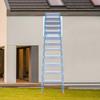 12.5ft Height Attic Ladder Loft Stairs Steps Folding Pull Down Stairs With Anti-slip feet & Alloy Steel Spring Easy To Install