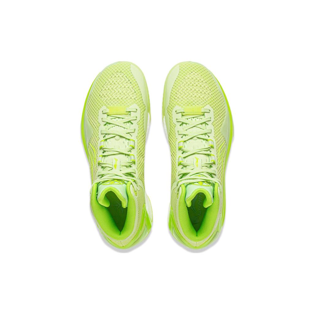 Кроссовки для баскетбола LiNing Blade 4 Bounce Technology, легкие, амортизирующие, противоскользящие, средней высоты, мужские, кроссовки Butterfly-Pink Green ABAT095-7