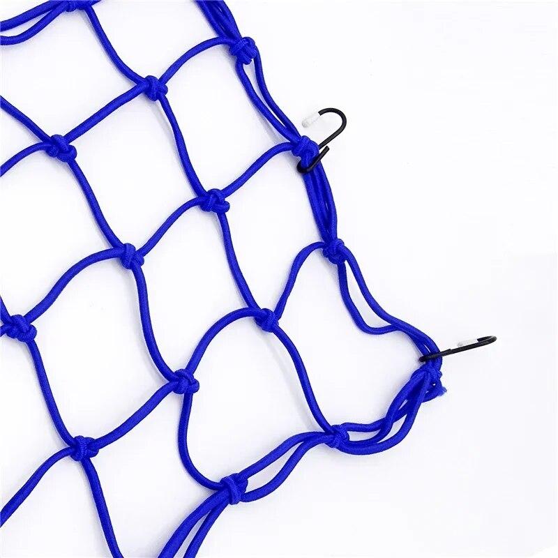 Универсальная 40*40 см мотоциклетная сетка для багажа, сетка для шлема, резиновая лента для хранения топливного бака, уплотнительная сетка для хранения багажа