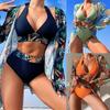 Женское бикини, сексуальный купальный костюм с высокой талией, пляжный купальник, женский летний купальник