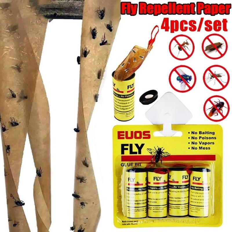 4 шт., убийца комаров, убийца комаров, жужжащая ловушка, липкая бумага от мух и мух, устраняет мух, насекомых, насекомых