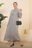 Women's Big Size Dress Plus Size Crispy Pattern Long Mother Daily Dress