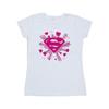 DC Comics Womens/Ladies Superman Pink Hearts And Stars Logo Cotton T-Shirt