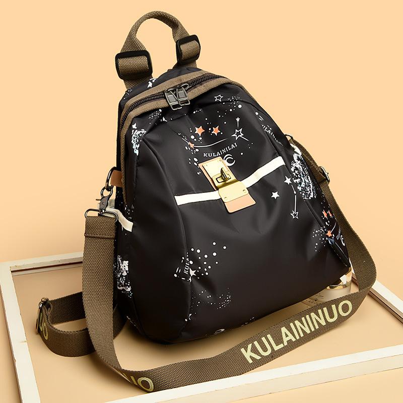 Large Capacity Backpack Fashion Printed Travel Shoulder Bag Casual Ladies Backpack
