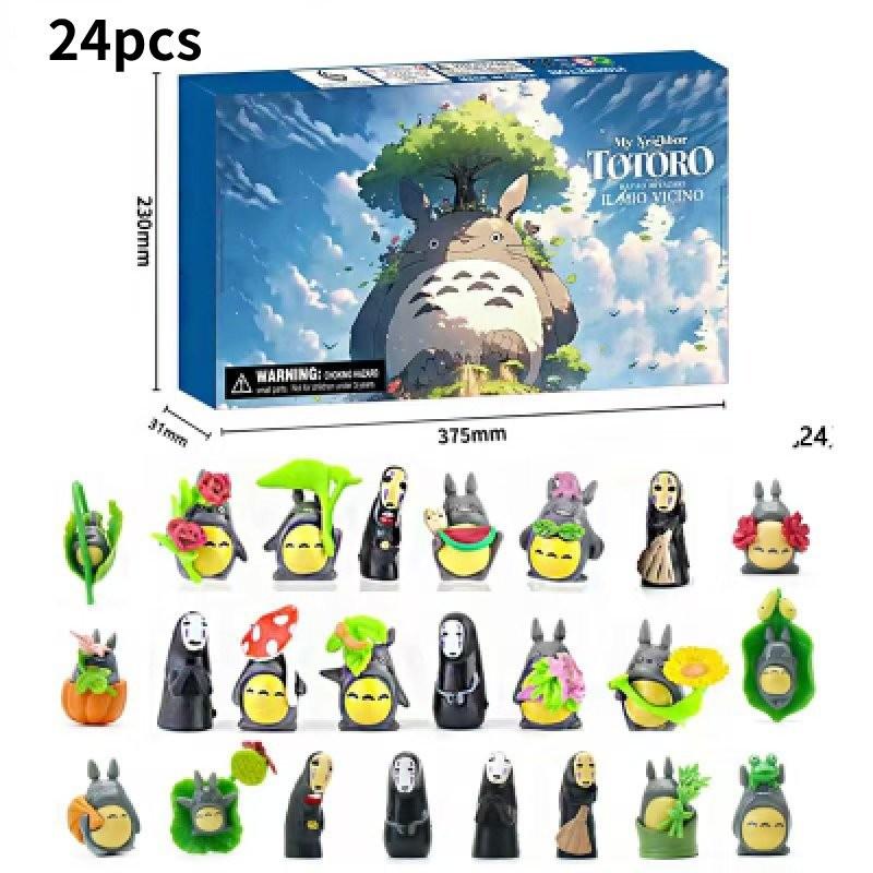 Очаровательная коллекция фигурок Тоторо, включающая 24 набора-сюрприза с уникальными дизайнами