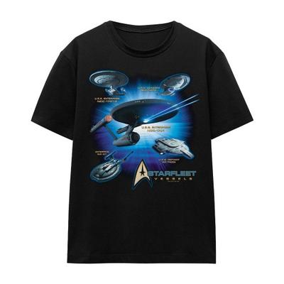 STAR TREK Унисекс футболка для взрослых «Корабли Звёздного флота»