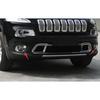 Для Jeep Cherokee 2014-2018 Хромированная накладка на рамку противотуманной фары переднего бампера Декор | Полированный хром | 1 год гарантии производителя | Клейкая основа | Китай