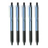 Tombow Mono Graph Light Ballpoint Black MONO Color Oil-Based Pen, 0.38mm, Ink, Barrel, 5-Pack, BC-MGLU01-5P