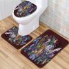 Animation Bathroom Floor Mat Three-Piece Bathroom Carpet Toilet Mat Set Door Mat Bathroom Non-Slip Mat