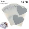 Love Heart Shape Scratch Card Sticker Scratch Coating Stickers Multifunctional Labels Self-adhesive