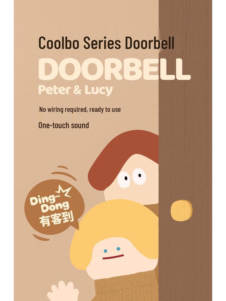 Nordic Cute Wireless Doorbell for Bedroom and Main Door - Lucy & Pete Design