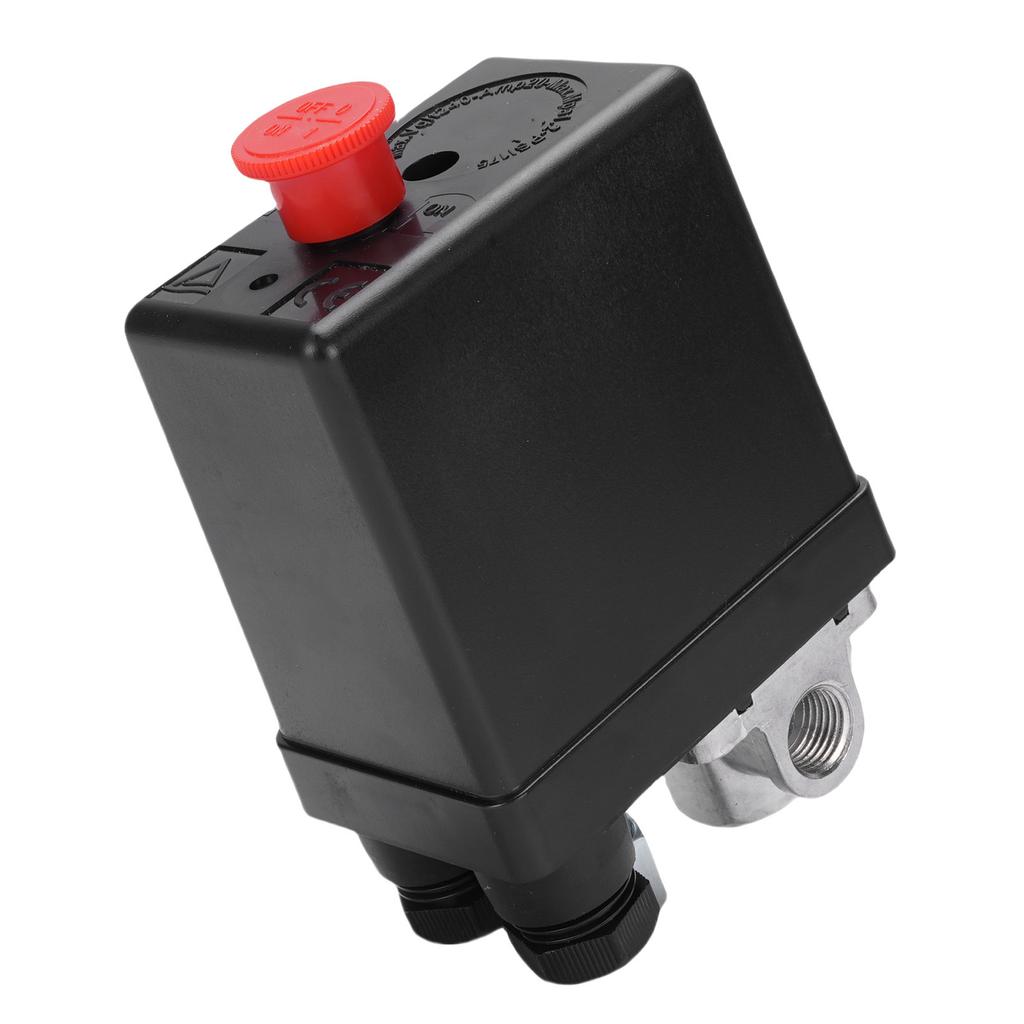 Air Compressor Pressure Switch 90PSI 120PSI 4 Ports 240V 20A Pressure Control Switch Valve