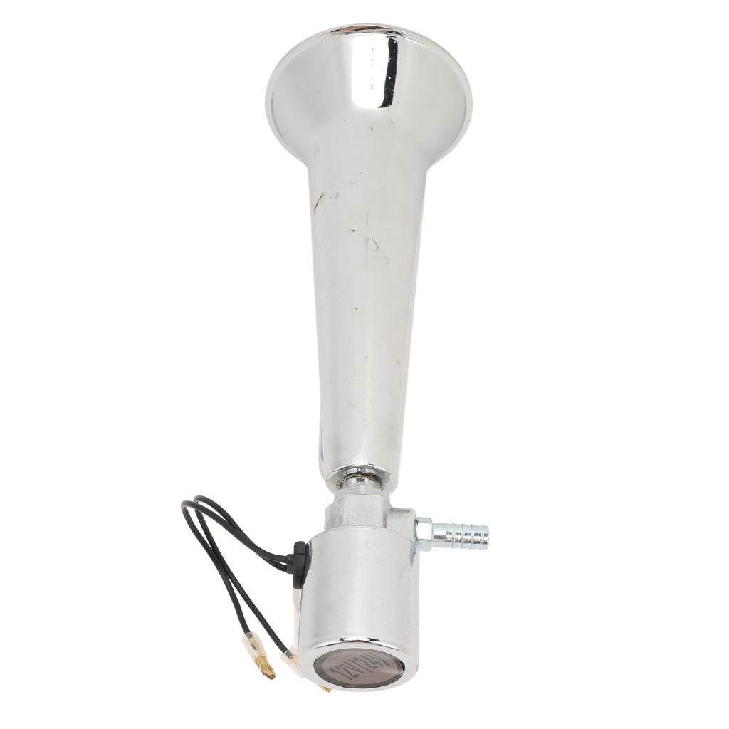 Car Air Horn Universal Rustproof 150DB Metal Loud Silver Truck Whistle Horn for 12V 24V Boat Yacht RV Motocycle