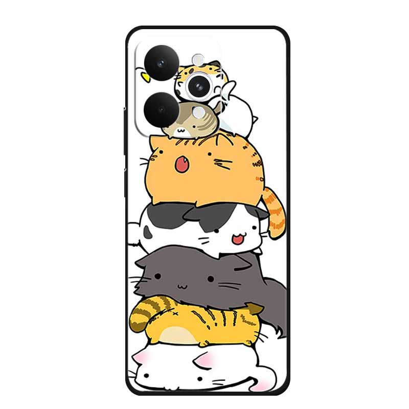 For Realme 15 15 Pro 5G Black Case 3D TPU Silicone Soft Back Cover For Realme C15 6.5" Funda Emboss Relief Flowers Bag Casing
