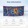 Butterfly Theme Beach Towel Personalized Custom Name & Text Soft Quick Dry Beach Towel for Swimming Travel
