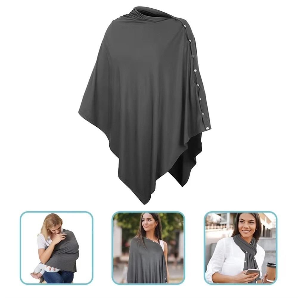 Comfortable Nursing Scarf Button Breastfeeding Blanket Practical Mother's Nursing Towel Baby Wrap