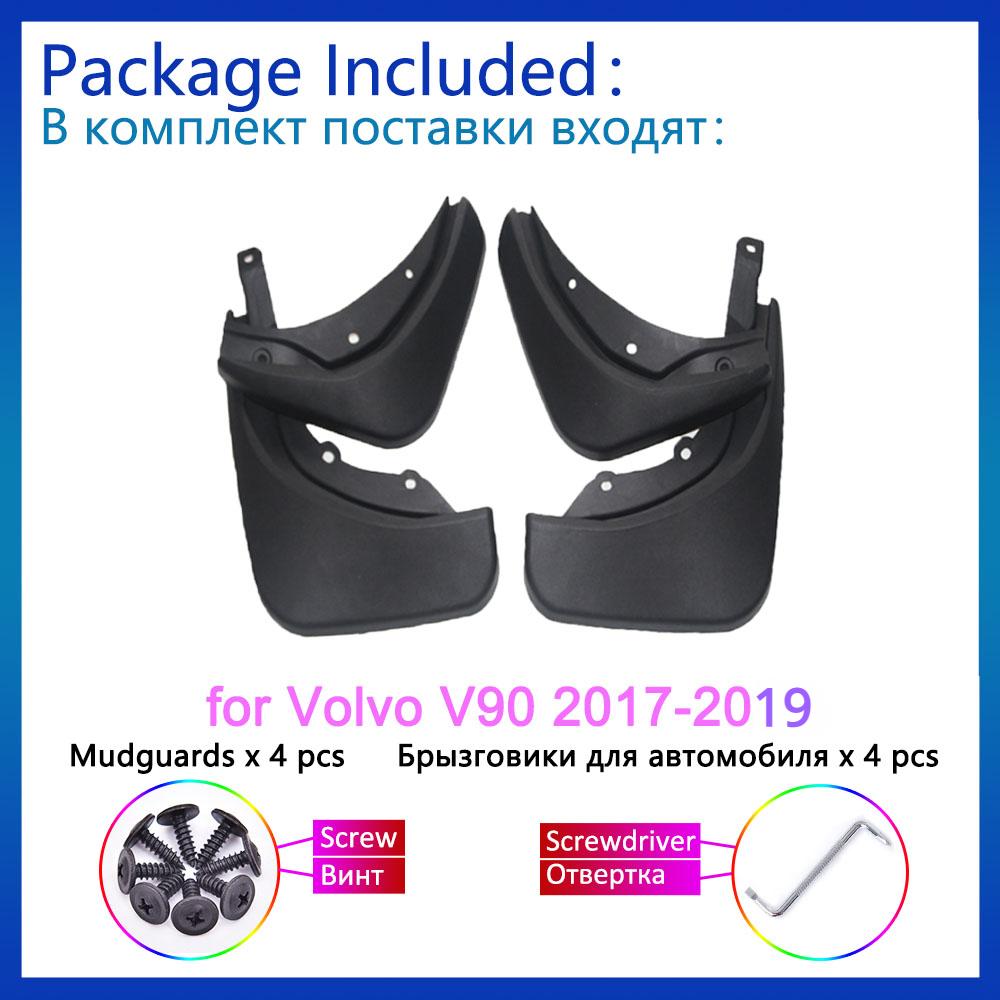 4x для Volvo V90 2017 2018, брызговики, брызговики, передние и задние колеса, автомобильные аксессуары для крыльев автомобиля