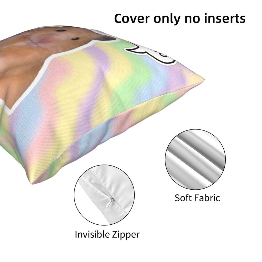 Забавный чехол для подушки с изображением хомяка, домашний декор, чехол для подушки из полиэстера для дивана, автомобиля, милая наволочка, Cojines Decorativos Para Sofá