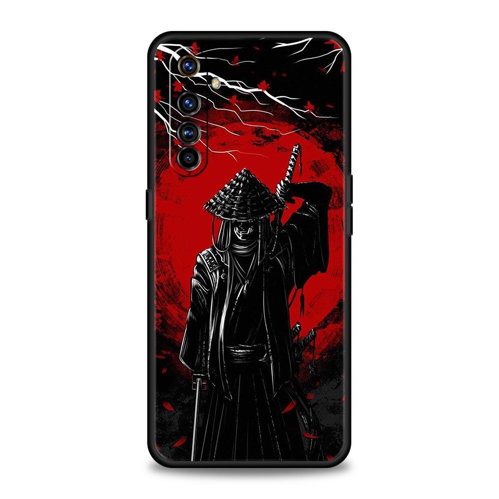 Чехол для телефона с рисунком Самурайское искусство Японии для Realme 10 9 8 5G 7 6 GT2 Pro Plus 9i 8i C21 C11 C25 C35 GT Neo 2 3 3T Мягкая черная крышка