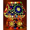 Турецкая мозаичная настольная лампа в форме купола-гриба, многоцветная, для гостиной, спальни, письменного стола, 1 шт. (18 см).