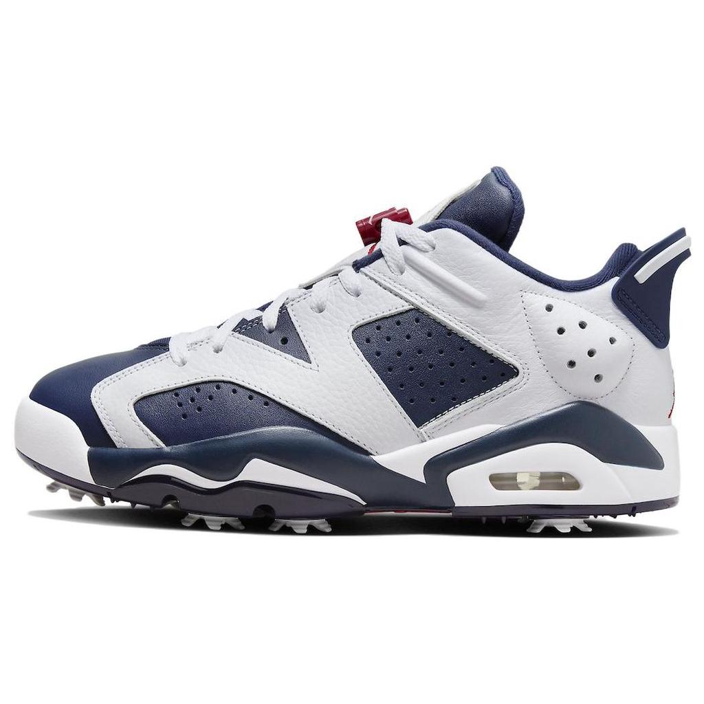 Мужские кроссовки Air Jordan 6 Retro Low Golf Olympic сине-белые