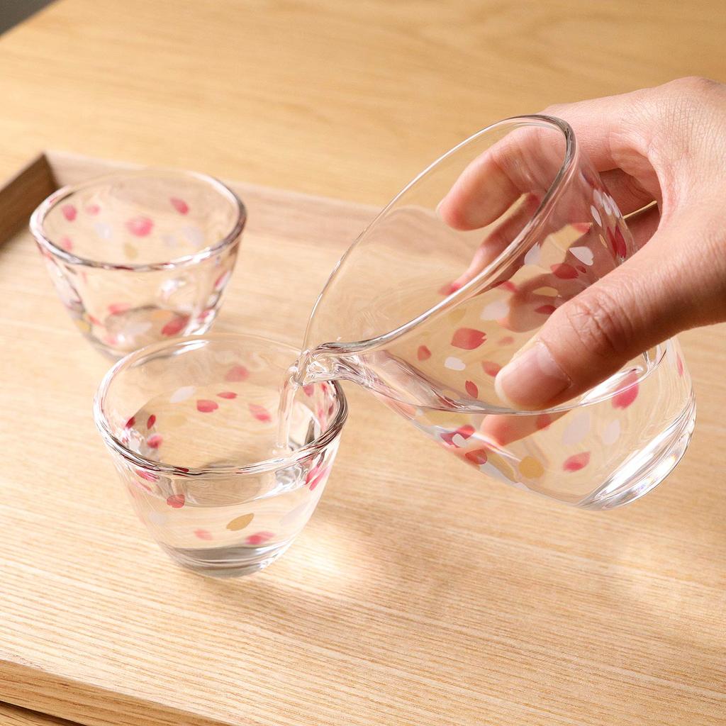 Aderia Haruiro Саке Сделано в Подарок Включает саке саке и чашку для саке для холодного Стильный подарок для и Отличный подарок для или любого (АДЕРИЯ) [Набор Тебинери,