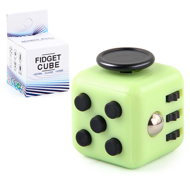 Mini Fidget Cube Toy Vinyl Desk Finger Toys Squeeze Fun Stress Reliever Antistress Stress Cube Toys