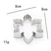 1pcs Stainless Steel 3D Christmas Cookie Cutters Cake Cookie Mold Fondant Cutter DIY Baking Tools